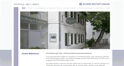 Desktop Screenshot of bestattung-schmid.de